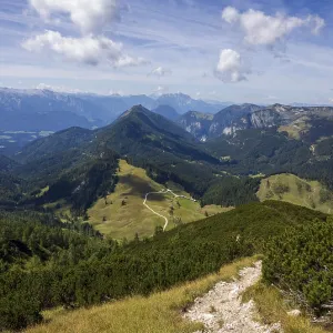 Hiking trail on the Braunedlkogel Hiking trail on the Braunedlkogel
