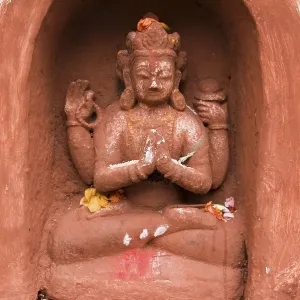 Hinduistic statue, Swayambhunat Tempel
