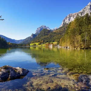 Hintersee with Reiteralm, Ramsau Hintersee with Reiteralm, Ramsau