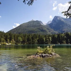 Hintersee with Schartenspitze and Wasserwandkopf Hintersee with Schartenspitze and Wasserwandkopf