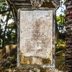 Historic Bel Air Cemetery, although already badly dilapidated Historic Bel Air Cemetery, although already badly dilapidated