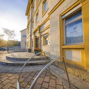 Historic building with entrance area Historic building with entrance area