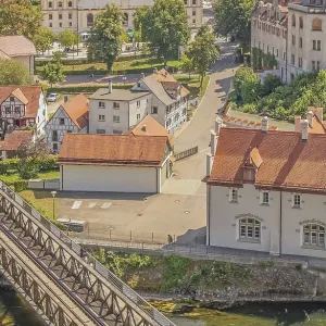 Historic buildings on the Danube, Sigmaringen Historic buildings on the Danube, Sigmaringen