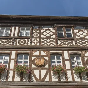 Historic half-timbered facade