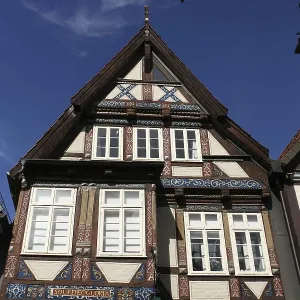 Historic half-timbered houses in the old town centre of Celle
