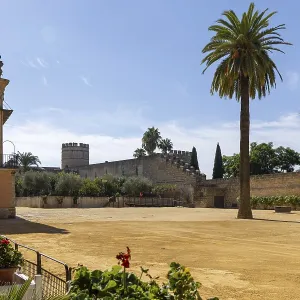 Historic Moorish fortress in the middle of a city