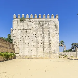 Historic Moorish fortress in the middle of a city