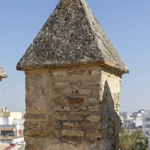 Historic Moorish fortress in the middle of a city