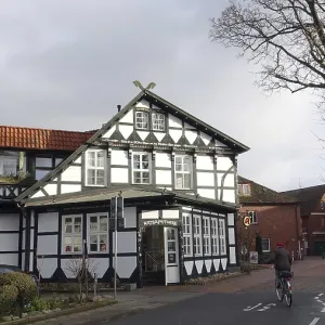 Historic pharmacy in a beautiful half-timbered house