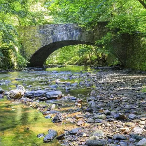 Historic salt bridge over Bobritzsch