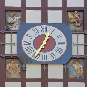 Historic Tubingen Gate built in 1330 with half-timbering Historic Tubingen Gate built in 1330 with half-timbering