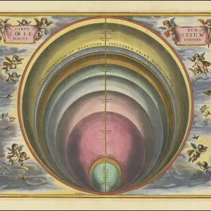 Historical Celestial Map Print (1660)