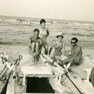 Historical photo summer 1961, tourists