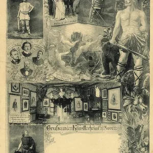 Historical postcard around 1876