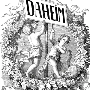 At Home Weekly Newspaper Cover Print, 1891