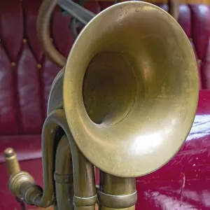 The horn on the old car. Veteran car with the classical klaxon The horn on the old car. Veteran car with the classical klaxon