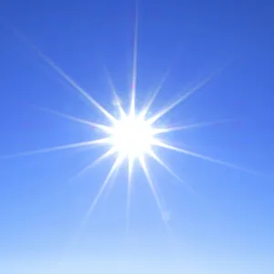 Hot midday sun, blue sky, heat record Hot midday sun, blue sky, heat record