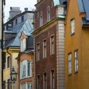 Houses in an alley of Gamla Stan Houses in an alley of Gamla Stan