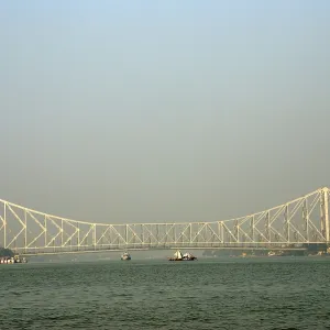 Howrah bridge over Hooghly river