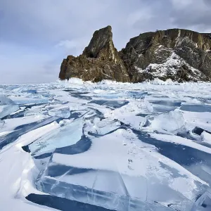 Ice chaos, Lake Baikal, Olkhon Island