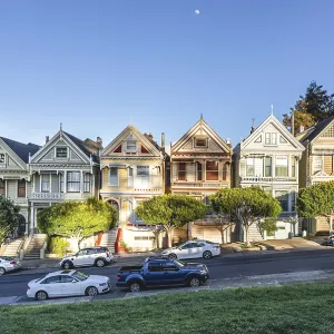 San Francisco Painted Ladies Print at Alamo Square