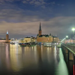 Illuminated Stockholm, Sweden, Europe Illuminated Stockholm, Sweden, Europe