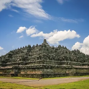 Impressive Borobudur temple in Jawa in Indonesia Impressive Borobudur temple in Jawa in Indonesia