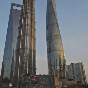 Two impressive modern skyscrapers