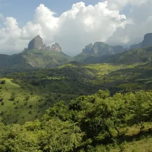 Impressive mountain landscape, Semien Mountains near Aksum Impressive mountain landscape, Semien Mountains near Aksum