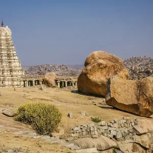 Impressive Virupaksha temple in Hampi Impressive Virupaksha temple in Hampi