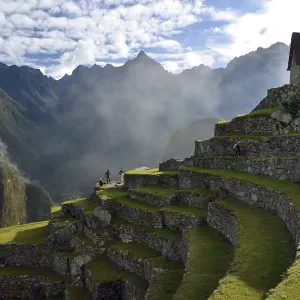 Inca ruins of Machu Picchu in the Andes Inca ruins of Machu Picchu in the Andes