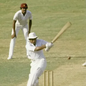 Sunil Gavaskar Batting and Kapil Dev Fielding Print Sunil Gavaskar Batting and Kapil Dev Fielding Print