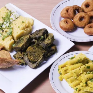 Indian spicy breakfast, samosa
