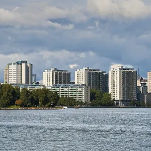 Inhabited quarter on the bank of a gulf, Helsinki