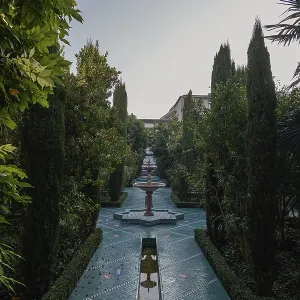 The Interior Gardens of the Grande Mosquee de Paris The Interior Gardens of the Grande Mosquee de Paris