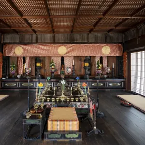 Interior, Ninna-ji, Buddhist temple complex Interior, Ninna-ji, Buddhist temple complex