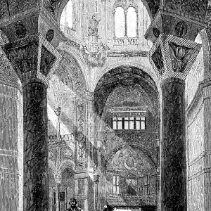 Interior view of the Basilica of S Interior view of the Basilica of S