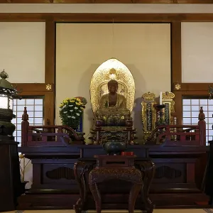 Interior view, Buddha, Engaku-ji Temple Interior view, Buddha, Engaku-ji Temple