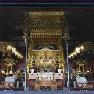 Interior view, Kannondo Hall, Senso-ji Temple Interior view, Kannondo Hall, Senso-ji Temple