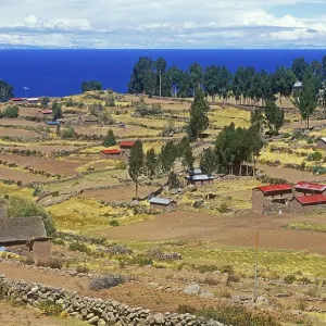Isla Taquile in Lake Titicaca, Andean Highlands