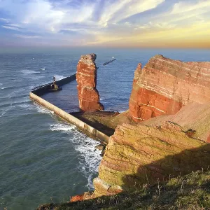 The island of Heligoland with the Long Anna The island of Heligoland with the Long Anna