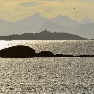 Island landscape in front of Svolvaer Island landscape in front of Svolvaer
