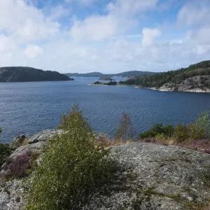 Islands in an archipelago, view from the island of Orust Islands in an archipelago, view from the island of Orust