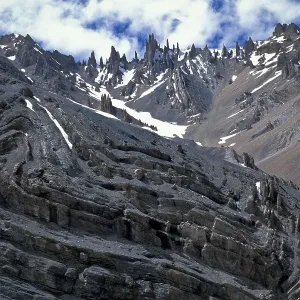 Jagged rocks at Parang La or Parang Pass Jagged rocks at Parang La or Parang Pass