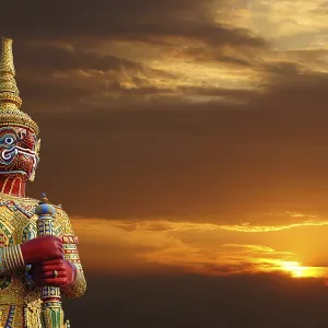 Jak, Yak, Yaksa, Teppanom, temple guards in Thailand