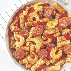 Jambalaya Pasta Print - Shrimp and Sausages Jambalaya Pasta Print - Shrimp and Sausages