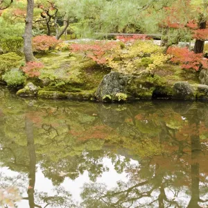 Japanese garden at Ginkaku-ji temple in Kyoto