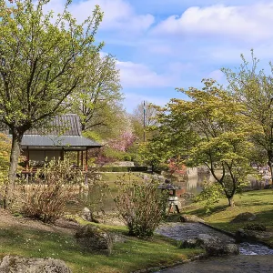 Japanese garden in Hasselt Flemisch region in Belgium Japanese garden in Hasselt Flemisch region in Belgium