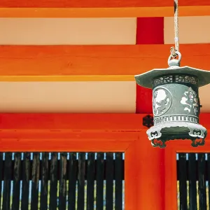 Japanese traditional lantern at Heian Shrine in Kyoto Japanese traditional lantern at Heian Shrine in Kyoto