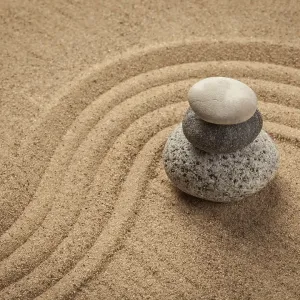 Japanese Zen stone garden, relaxation